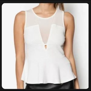 •MATERIAL GIRL• perplum top/blouse size small